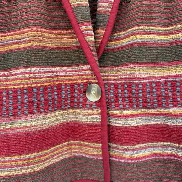 Women's vintage tower hill sports textured blazer jacket western‎ Aztec size 18 - Picture 8 of 11